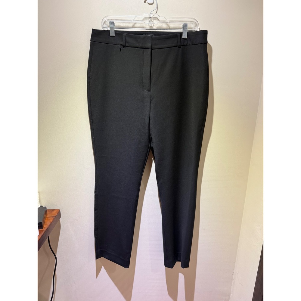 Classic Slim Trouser Black Comfort Stretch Dress Pants Womens 12 Tailored Fit